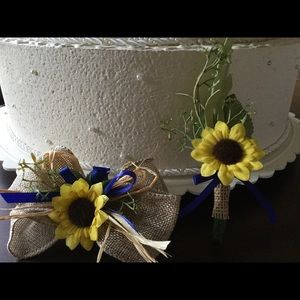 Sunflower Corsage and Boutonniere